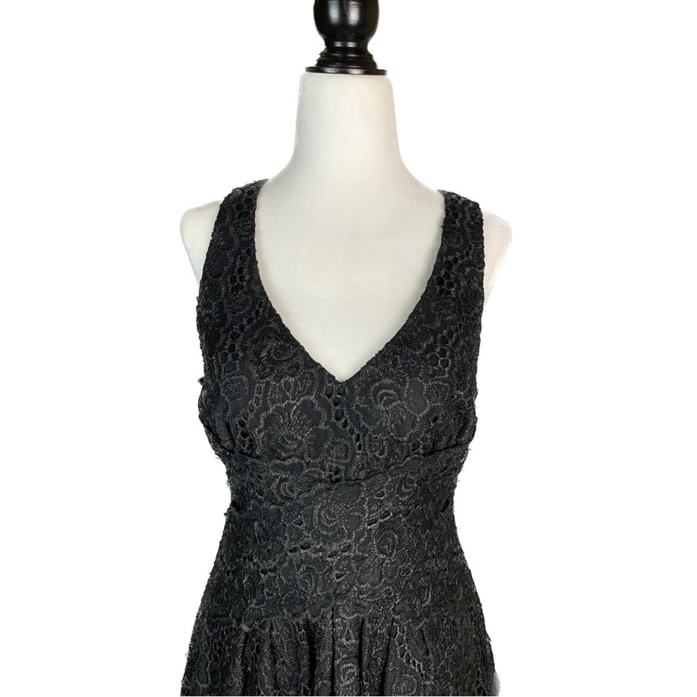 Anthropologie Leifsdottir Lingonberry Black Lace Dress - Picture 6 of 13